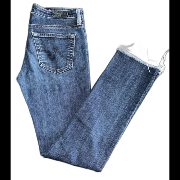 AG Adriano Goldschmied The Stevie Slim Straight Jeans Size 26R - Picture 1 of 9